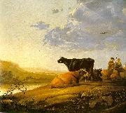 CUYP, Aelbert, Young Herdsman with Cows fdg
